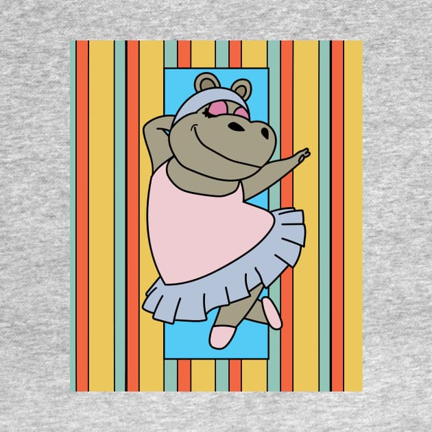 Dancing Ballerina Ballet Hippopotamus by flofin